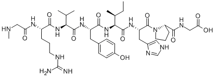 CAS#: 51887-62-8， [Sar1,Gly8]-Angiotensin II Acetate Hydrate