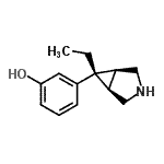 CAS#: 519051-38-8， 3-[(1R,5S,6R)-6-Ethyl-3-Azabicyclo[3.1.0]Hex-6-Yl]Phenol