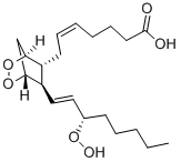 structure of CAS# 51982-36-6, Prostaglandin G2;9S,11R-Epidioxy-15S-Hydroperoxy-5Z,13E-Prostadienoic Acid;Lmfa03010009;Prosta-5,13-Dien-1-Oic Acid, 9,11-Epidioxy-15-Hydroperoxy-, (5Z,9Alpha,11Alpha,13E,15S)-
