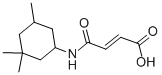 structure of CAS# 51992-11-1, 4-Oxo-4-[(3,3,5-Trimethylcyclohexyl)Amino]But-2-Enoic Acid;4-OXO-4-[(3,3,5-TRIMETHYLCYCLOHEXYL)AMINO]BUT-2-ENOIC ACID;N-(3,3,5-Trimethylcyclohexyl)Maleamidic Acid;N-(3,5,5-TRIMETHYLCYCLOHEXYL)MALEAMIC ACID