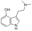 structure of CAS# 520-53-6, 3-(2-(Dimethylamino)ethyl)-1H-indol-4-ol;3-(2-(Dimethylamino)Ethyl)-1H-Indol-4-Ol;3-(2-(Dimethylamino)Ethyl)Indol-4-Ol;4-Hydroxy-N,N-Dimethyltryptamine