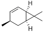 structure of CAS# 5208-49-1, (1R,4R)-4,7,7-Trimethylbicyclo[4.1.0]Hept-2-Ene