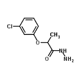 structure of CAS# 52094-95-8, 2-(3-Chlorophenoxy)Propanehydrazide;2-(3-chlorophenoxy)propanehydrazide;2-(3-Chlorophenoxy)propanohydrazide;CBDivE_004070