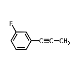 CAS#: 52112-24-0， 1-Fluoro-3-(1-Propyn-1-Yl)Benzene