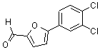 structure of CAS# 52130-34-4, 5-(3,4-Dichlorophenyl)Furfural;5-(3,4-Dichlorophenyl)-2-Furancarboxaldehyde;5-(3,4-Dichlorophenyl)Furfural;Tos-Bb-0631