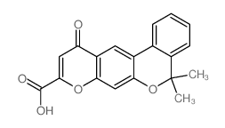 CAS#: 52156-73-7， 5,5-Dimethyl-11-oxo-5H,11H-[2]Benzopyrano[4,3-g][1]benzopyran-9-carboxylic acid