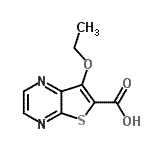 CAS#: 521948-77-6， 7-Ethoxythieno[2,3-b]Pyrazine-6-Carboxylic Acid