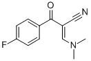 structure of CAS# 52200-15-4, 2-(4-Fluorobenzoyl)-3-(Dimethylamino) Acrylonitrile;2-[(DIMETHYLAMINO)METHYLENE]-3-(4-FLUOROPHENYL)-3-OXO-PROPANENITRILE, 95+%;2-[(DIMETHYLAMINO)METHYLENE]-3-(4-FLUOROPHENYL)-3-OXO-PROPANENITRILE;2-(4-Fluorobenzoyl)-3-(Dimethylamino)Acrylonitrile 95%