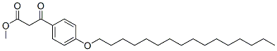 structure of CAS# 52244-81-2, Methyl 3-[4-(Hexadecyloxy)Phenyl]-3-Oxopropionate;Methyl 3-(4-Hexadecoxyphenyl)-3-Oxo-Propanoate;3-(4-Hexadecoxyphenyl)-3-Oxopropanoic Acid Methyl Ester;3-(4-Cetyloxyphenyl)-3-Keto-Propionic Acid Methyl Ester