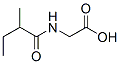 structure of CAS# 52320-67-9, N-(2-Methyl-1-Oxobutyl)-Glycine;2-[(2-Methyl-1-Oxobutyl)Amino]Acetic Acid;2-(2-Methylbutanoylamino)Ethanoic Acid;2-Methylbutyrylglycine