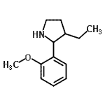 CAS#: 524917-95-1， 3-Ethyl-2-(2-Methoxyphenyl)Pyrrolidine