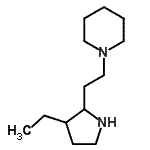 CAS#: 524918-19-2， 1-[2-(3-Ethyl-2-Pyrrolidinyl)Ethyl]Piperidine