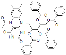 CAS 登录号：52492-58-7， 2',3',4',5'-四苯甲酰基-5-乙酰基-1,5-二氢核黄素