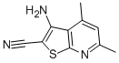 structure of CAS# 52505-57-4, 3-Amino-4,6-Dimethyl-Thieno[2,3-b]Pyridine-2-Carbonitrile;3-AMINO-4,6-DIMETHYL-THIENO[2,3-B]PYRIDINE-2-CARBONITRILE