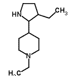 CAS#: 525537-95-5， 1-Ethyl-4-(3-Ethyl-2-Pyrrolidinyl)Piperidine