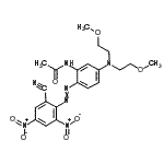 CAS#: 52583-35-4， N-{5-[Bis(2-Methoxyethyl)Amino]-2-[(2-Cyano-4,6-Dinitrophenyl)Diazenyl]Phenyl}Acetamide