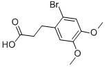 structure of CAS# 52679-49-9, 2-Bromo-4,5-Dimethoxy-Benzenepropanoic Acid;3-(2-Bromo-4,5-Dimethoxy-Phenyl)Propanoic Acid;3-(2-Bromo-4,5-Dimethoxy-Phenyl)Propionic Acid;Nsc143400