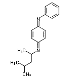 CAS 登录号：52870-46-9， (1E,4E)-N-(4-甲基-2-戊烷基)-N'-苯基-2,5-环己二烯-1,4-二亚胺