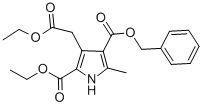 structure of CAS# 52887-35-1, 4-Benzyl 2-Ethyl 3-(2-Ethoxy-2-Oxoethyl)-5-Methyl-1H-Pyrrole-2,4-Dicarboxylate;4-BENZYL 2-ETHYL 3-(2-ETHOXY-2-OXOETHYL)-5-METHYL-1H-PYRROLE-2,4-DICARBOXYLATE;3-BENZYLOXYCARBONYL-5-ETHOXYCARBONYL-4-ETHOXYCARBONYLMETHYL-2-METHYLPYRROLE