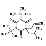 CAS#: 52937-70-9， 5-Allyl-5-Isobutyl-1,3-Bis(Trimethylsilyl)-2,4,6(1H,3H,5H)-Pyrimidinetrione