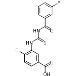 CAS#: 530126-67-1， 4-Chloro-3-{[(3-Fluorobenzoyl)Carbamothioyl]Amino}Benzoic Acid