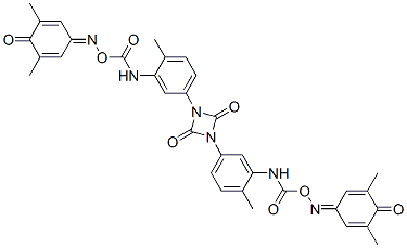 CAS#: 53034-92-7， 1,3-Bis[3-[[[[(3,5-Dimethyl-4-Oxocyclohexa-2,5-Dien-1-Ylidene)Amino]Oxy]Carbonyl]Amino]-p-Tolyl]-1,3-Diazetidine-2,4-Dione