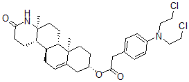 CAS#: 53039-94-4， 3-(((4-(Bis(2-Chloroethyl)Amino)Phenyl)Acetyl)Oxy)-17alpha-Aza-D-Homoandrost-5-En-17-One