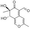 structure of CAS# 53043-28-0, Austdiol;(7R,8S)-7,8-Dihydroxy-3,7-Dimethyl-6-Oxo-8H-Isochromene-5-Carboxaldehyde;(7R,8S)-7,8-Dihydroxy-6-Keto-3,7-Dimethyl-8H-Isochromene-5-Carbaldehyde;Nci60_001176