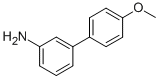 structure of CAS# 53059-28-2, 4'-Methoxybiphenyl-3-Ylamine;4'-Methoxy[1,1'-Biphenyl]-3-Amine Hydrochloride;(4'-Methoxybiphenyl-3-Yl)Amine(SALTDATA: Hcl);3-Amino-4'-Methoxybiphenyl Hydrochloride