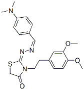 CAS#: 53068-43-2， 4-(Dimethylamino)-2-[3-[2-(3,4-Dimethoxyphenyl)Ethyl]-4-Oxo-2-Thiazolidinylidene]Hydrazone