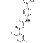 CAS#: 531531-42-7， 4-{[(2-Chloro-5-Iodobenzoyl)Carbamothioyl]Amino}Benzoic Acid