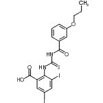 CAS#: 531533-66-1， 3,5-Diiodo-2-{[(3-Propoxybenzoyl)Carbamothioyl]Amino}Benzoic Acid