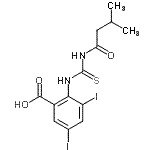 CAS#: 531536-08-0， 3,5-Diiodo-2-{[(3-Methylbutanoyl)Carbamothioyl]Amino}Benzoic Acid