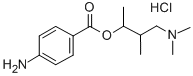 CAS#: 532-62-7, 3-(Dimethylamino)-1,2-Dimethylpropyl 4-Aminobenzoate Monohydrochloride