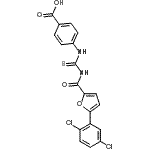 CAS#: 532407-74-2， 4-({[5-(2,5-Dichlorophenyl)-2-Furoyl]Carbamothioyl}Amino)Benzoic Acid
