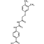 CAS#: 532957-21-4， 4-({[(3,4-Dimethylphenoxy)Acetyl]Carbamothioyl}Amino)Benzoic Acid