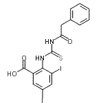CAS#: 532978-86-2， 3,5-Diiodo-2-{[(Phenylacetyl)Carbamothioyl]Amino}Benzoic Acid