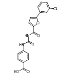 CAS#: 533922-31-5， 4-({[5-(3-Chlorophenyl)-2-Furoyl]Carbamothioyl}Amino)Benzoic Acid