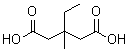 structure of CAS# 5345-01-7, 3-Ethyl-3-Methylglutaric Acid;3-Ethyl-3-Methyl-Pentanedioic Acid;3-Ethyl-3-Methyl-Glutaric Acid;555835_Aldrich