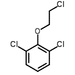 structure of CAS# 53491-29-5, 1,3-Dichloro-2-(2-Chloroethoxy)Benzene;1,3-dichloro-2-(2-chloroethoxy)benzene;1,3-Dichloro-2-(2-chloro-ethoxy)-benzene;2,6-DICHLORO-(2-CHLOROETHOXY)BENZENE