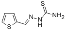 structure of CAS# 5351-91-7, 2-(2-Thienylmethylidene)Hydrazine-1-Carbothioamide;(2-Thienylmethyleneamino)Thiourea;Aids024368;Thiophenecarboxaldehyde Thiosemicarbazone