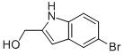 structure of CAS# 53590-48-0, (5-Bromo-1H-Indol-2-Yl)Methanol;(5-Bromo-1H-Indol-2-Yl)Methanol(SALTDATA: FREE);(5-Bromo-1H-Indol-2-Yl)Methanol ,95%;5-Bromo-2-(Hydroxymethyl)-1H-Indole