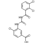 CAS#: 535944-78-6， 4-Chloro-3-{[(2,3-Dichlorobenzoyl)Carbamothioyl]Amino}Benzoic Acid
