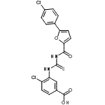 CAS#: 535963-50-9， 4-Chloro-3-({[5-(4-Chlorophenyl)-2-Furoyl]Carbamothioyl}Amino)Benzoic Acid