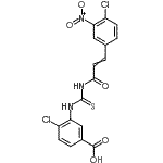 CAS#: 535963-92-9， 4-Chloro-3-({[3-(4-Chloro-3-Nitrophenyl)Acryloyl]Carbamothioyl}Amino)Benzoic Acid
