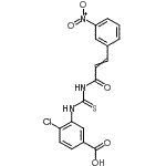 CAS#: 535965-35-6， 4-Chloro-3-({[3-(3-Nitrophenyl)Acryloyl]Carbamothioyl}Amino)Benzoic Acid