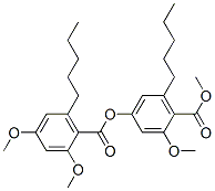CAS#: 5366-08-5， 4-[(2,4-Dimethoxy-6-Pentylbenzoyl)Oxy]-2-Methoxy-6-Pentylbenzoic Acid Methyl Ester