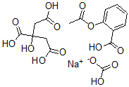 CAS#: 53663-74-4， 2-Hydroxy-1,2,3-Propanetricarboxylic acid mixt. with 2-(acetyloxy)benzoic acid and sodium hydrogen carbonate