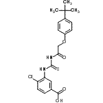 CAS#: 536977-88-5， 4-Chloro-3-[({[4-(2-Methyl-2-Propanyl)Phenoxy]Acetyl}Carbamothioyl)Amino]Benzoic Acid