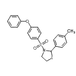 CAS#: 537678-14-1， 2-(4-Methylphenyl)-3-[(4-Phenoxyphenyl)Sulfonyl]-1,3-Thiazolidine